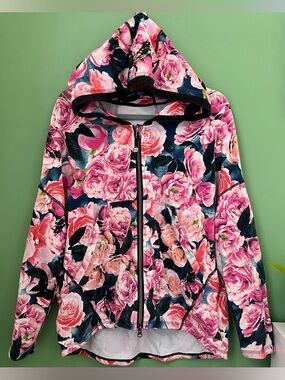 Lululemon Hold Your Om Athleisure Hoodie Secret Garden Print